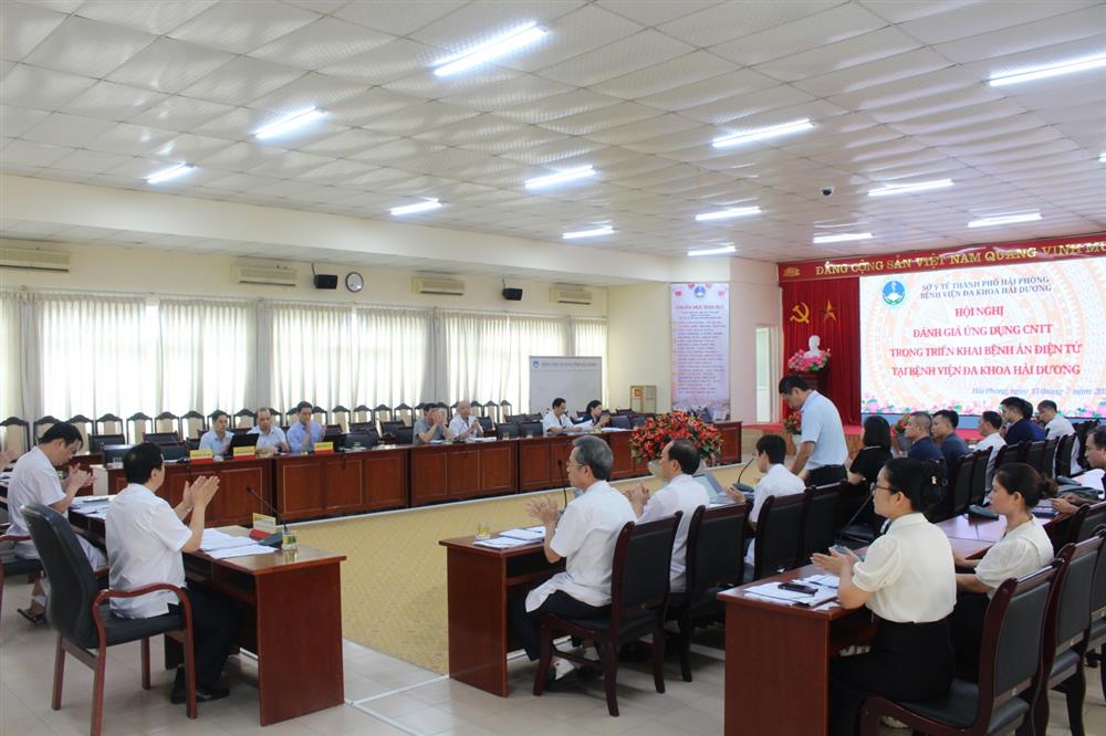 Bệnh viện Đa khoa Hải Dương tổ chức Hội nghị thẩm định đủ điều kiện triển khai Bệnh án điện tử